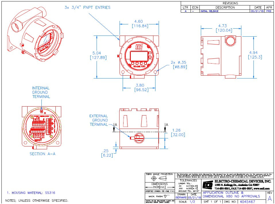 Hazardous Location Transmitter – Model X80 Series